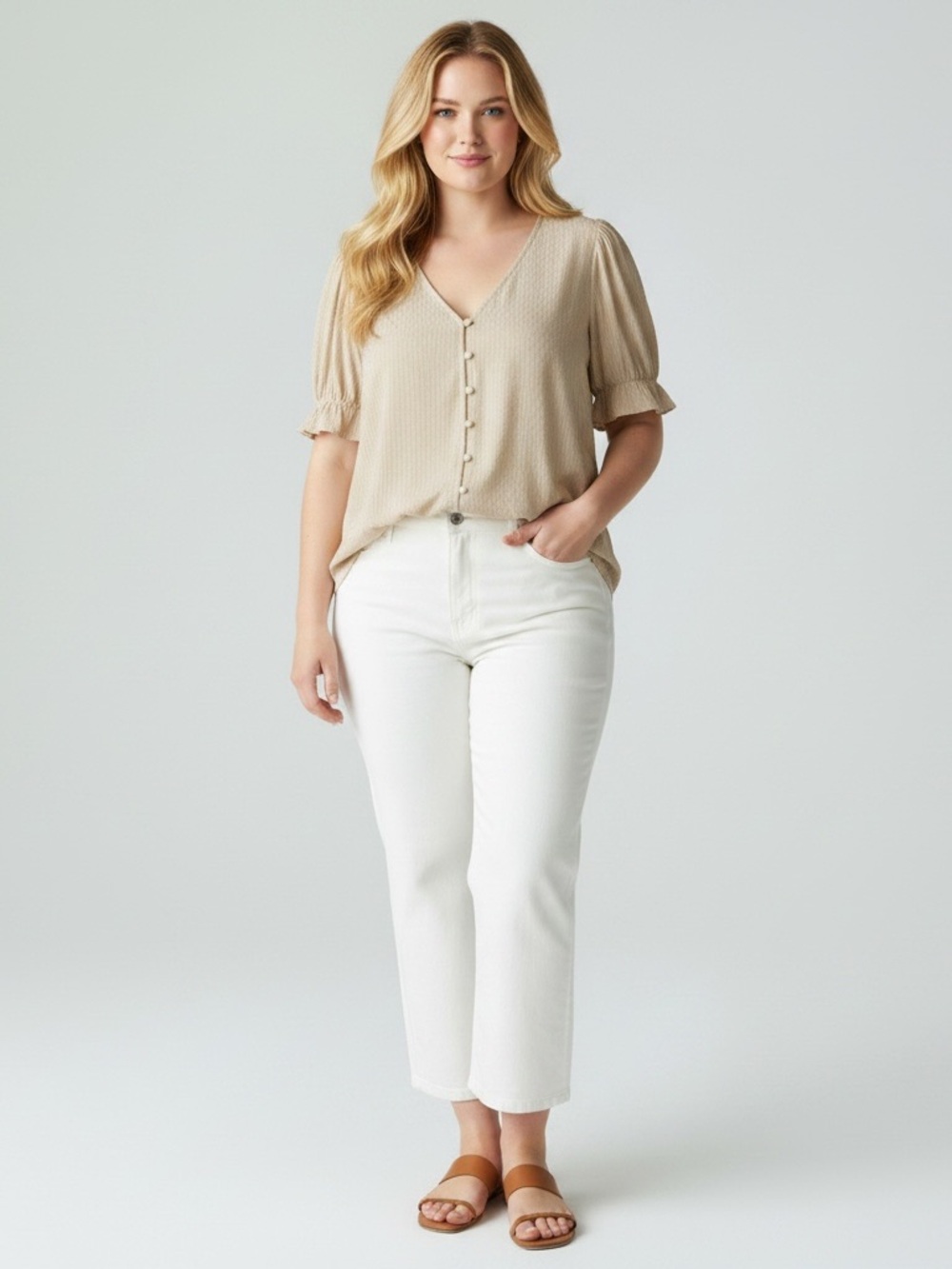 WONDERLY Puff Sleeve Top